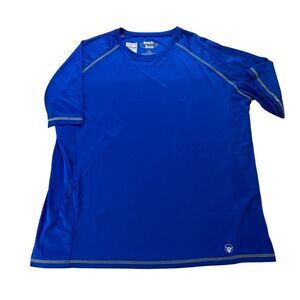 Rash guard XL Beach Bros UV 50 Royal blue/ Lime stitching piping
